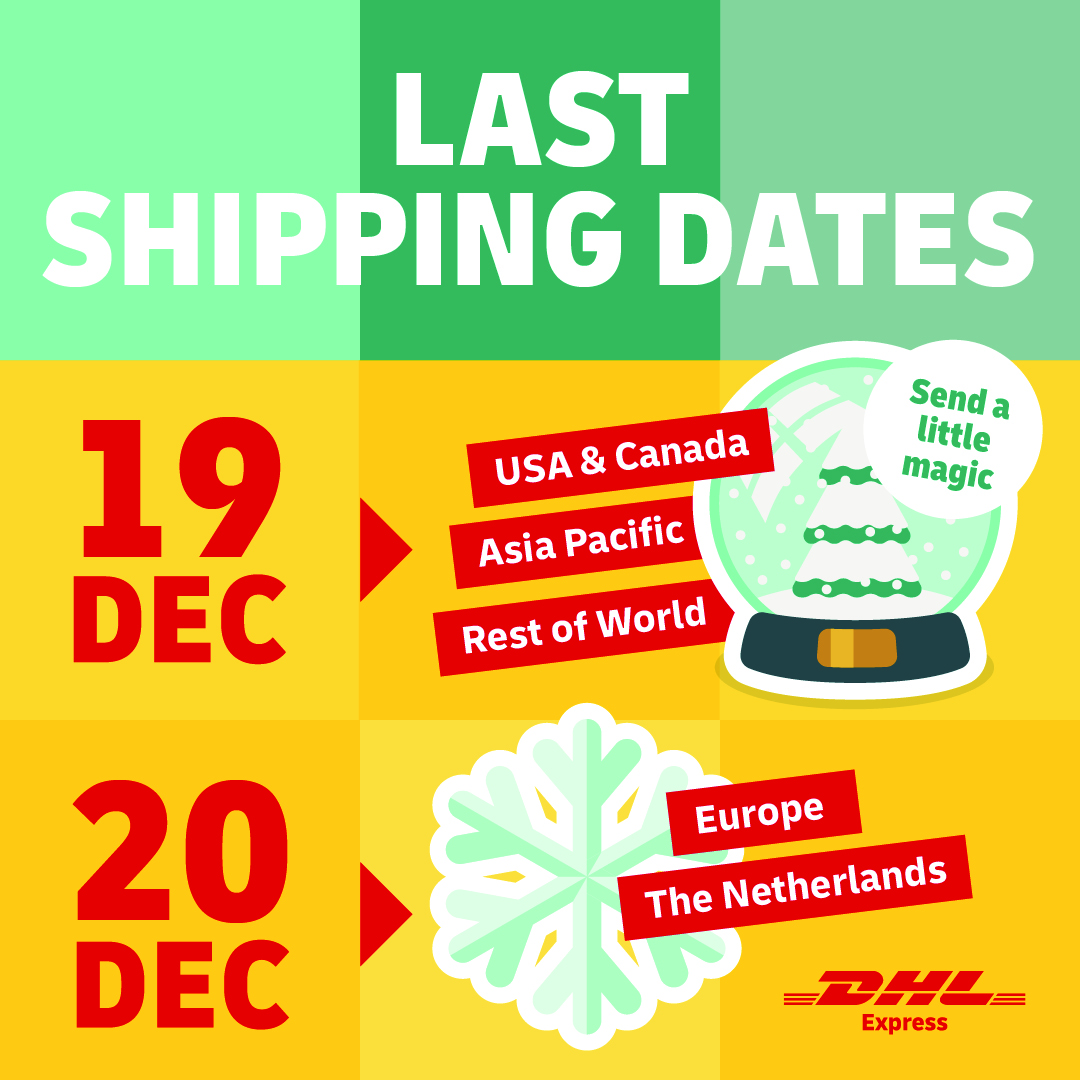 Last shipping dates DHL Express